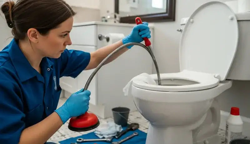 Expert Plumbing Pro - clogged-toilet-repair